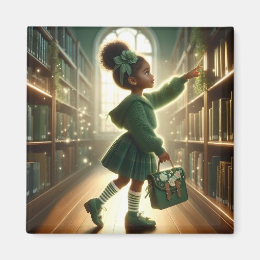 Bij de Bibliotheek - Green Magnet (Voorkant)