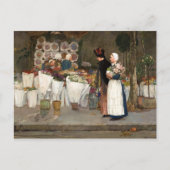 Bij de Bloemist door Frederick Childe Hassam Feestdagenkaart (Voorkant)