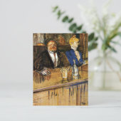 Bij de Cafe, de Klant en de Anemic Cashier Briefkaart (Staand voorkant)