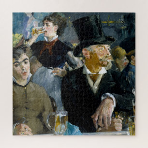 Bij de Cafe door Manet Impressionist Painting Legpuzzel
