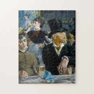 Bij de Cafe door Manet Impressionist Painting Legpuzzel