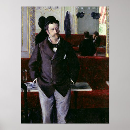 Bij de Cafe, Rouen, 1880 Poster (Voorkant)