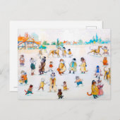 Bij de Cat Town Races, Louis Wain Briefkaart (Voorkant / Achterkant)