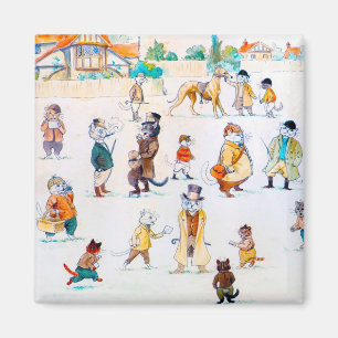 Bij de Cat Town Races, Louis Wain Magneet