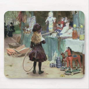 Bij de Champs-Elyses Gardens, c.1897 (gouache on Muismat