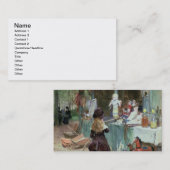 Bij de Champs-Elyses Gardens, c.1897 (gouache on Visitekaartje (Voorkant / Achterkant)