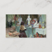 Bij de Champs-Elyses Gardens, c.1897 (gouache on Visitekaartje (Achterkant)