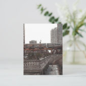 Bij de Chicago River... Briefkaart (Staand voorkant)