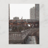 Bij de Chicago River... Briefkaart (Voorkant)