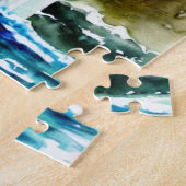 Bij de Christelijke kunstpuzzel op de rivier de 25 Legpuzzel (Zijkant)