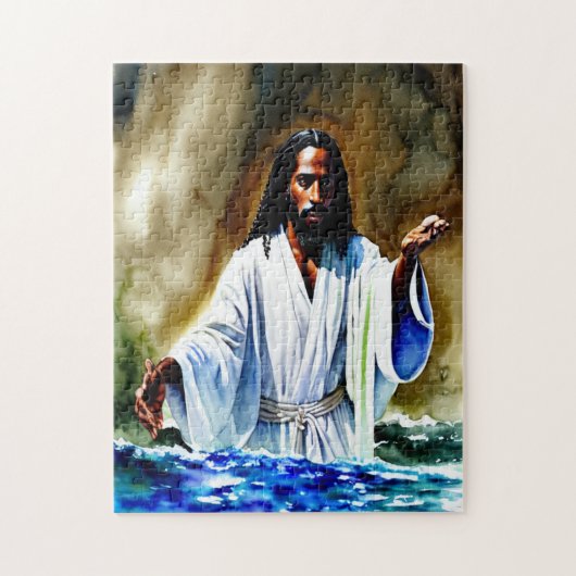 Bij de Christelijke kunstpuzzel op de rivier de 25 Legpuzzel (Verticaal)