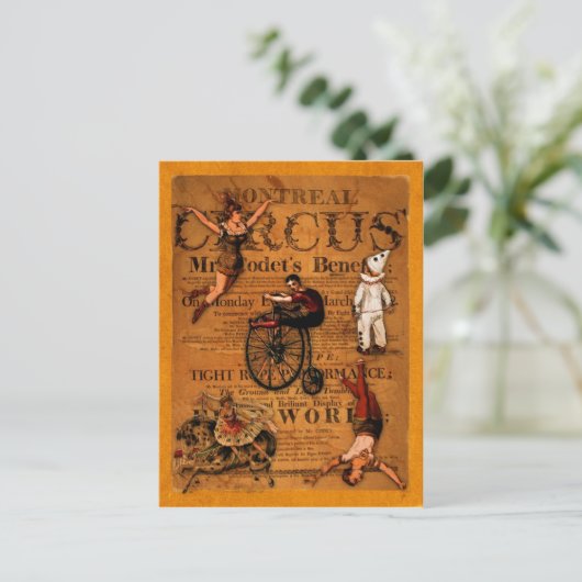 Bij de Circus Briefkaart (Staand voorkant)