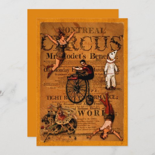 Bij de Circus Kaart (Voorkant / Achterkant)