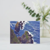 bij de Cliffs in the Slieve League in Ireland 3 Briefkaart (Staand voorkant)