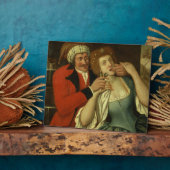 Bij de Dentist (olie op canvas) Fotoplaat (Zijkant)