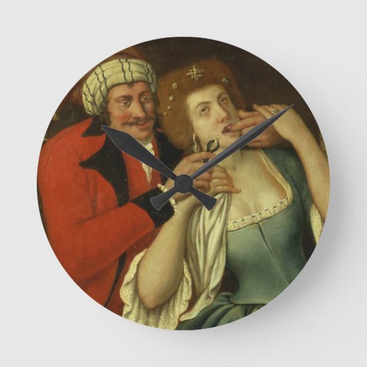 Bij de Dentist (olie op canvas) Ronde Klok (Voorkant)