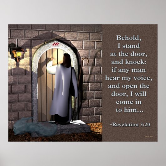 Bij de deur van het hart poster (Voorkant)