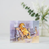 Bij de dierenarts briefkaart (Staand voorkant)