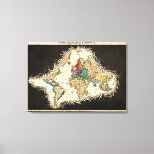 Bij de dood van Charles V 1551 Canvas Afdruk (Voorkant)