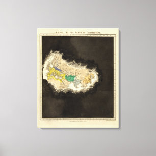 Bij de dood van Constantine 337 AD Canvas Afdruk