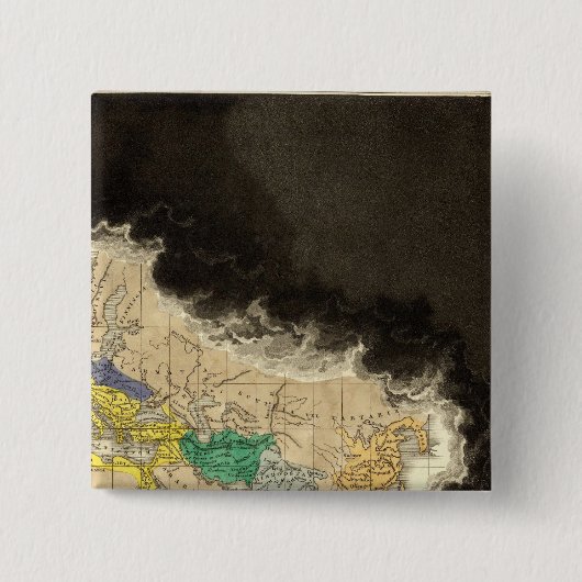 Bij de dood van Constantine 337 AD Vierkante Button 5,1 Cm (Voorkant)