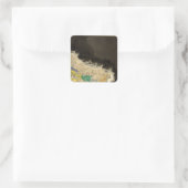 Bij de dood van Constantine 337 AD Vierkante Sticker (Tas)