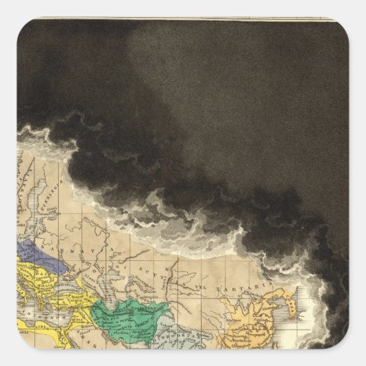 Bij de dood van Constantine 337 AD Vierkante Sticker (Voorkant)