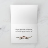 Bij de dood van een kind kaart (Binnen)