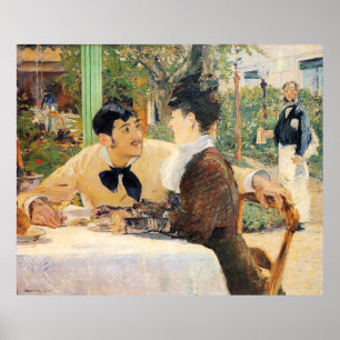 Bij de Edouard Manet van vader Lathuille Poster