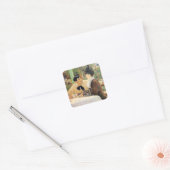 Bij de Edouard Manet van vader Lathuille Vierkante Sticker (Envelop)