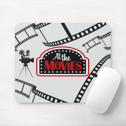 *Bij de films* Logo Mousepad Muismat (Met muis)