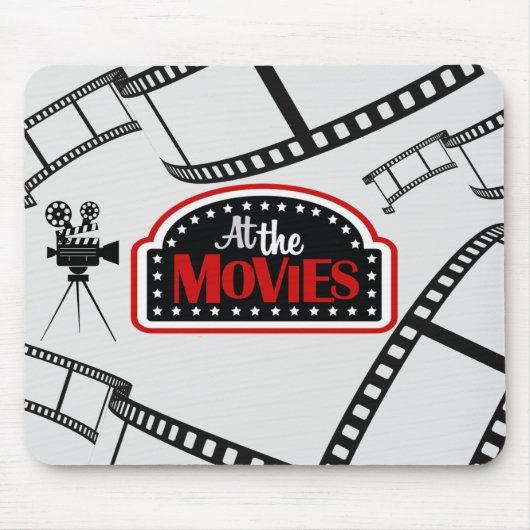 *Bij de films* Logo Mousepad Muismat (Voorkant)