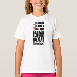 Bij de garage die mijn auto schoonmaakt t-shirt