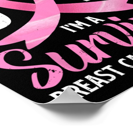 Bij de genade God I#39; M een overlevende borstkan Poster (Hoek)