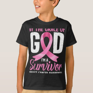 Bij de genade God I#39; M een overlevende borstkan T-shirt