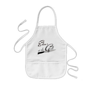 "Bij de Grill" kinderschaakbord Kinder Schort