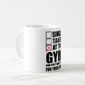 Bij de gym koffiemok (Voorkant links)