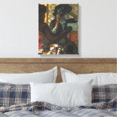 Bij de hoedster - Edgar Degas - c1890 Canvas Afdruk (Insitu (Slaapkamer))
