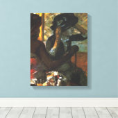 Bij de hoedster - Edgar Degas - c1890 Canvas Afdruk (Insitu (Houten vloer))
