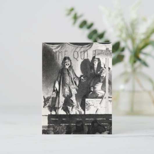 Bij de  illustratie Groene doos Briefkaart (Staand voorkant)