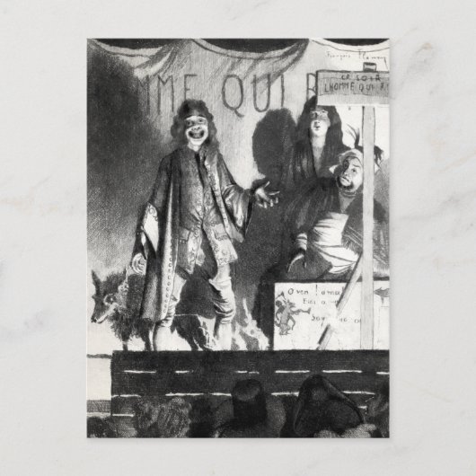 Bij de  illustratie Groene doos Briefkaart (Voorkant)