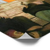 Bij de ingang van de muur in Jeruzalem Poster (Hoek)