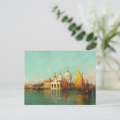 Bij de ingang van het Grote Kanaal, Venetië Briefkaart (Staand voorkant)