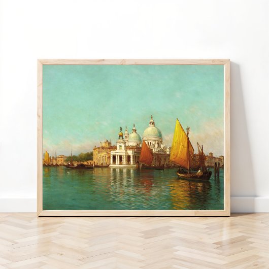 Bij de ingang van het Grote Kanaal, Venetië Poster