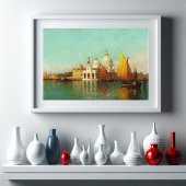 Bij de ingang van het Grote Kanaal, Venetië Poster