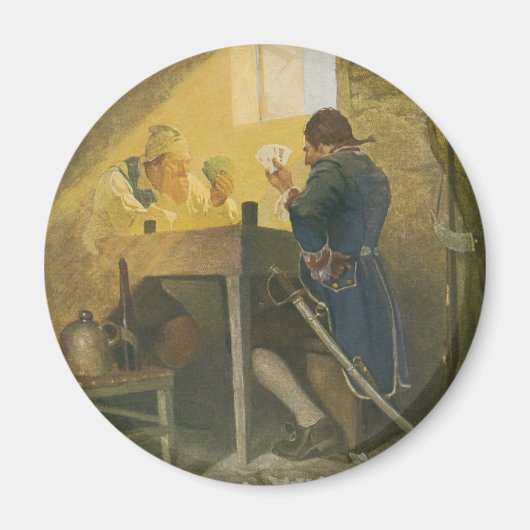 Bij de kaarten in Cluny's Cage door NC Wyeth Magneet (Voorkant)