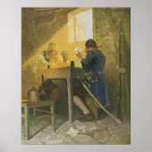 Bij de kaarten in Cluny's Cage door NC Wyeth Poster (Voorkant)
