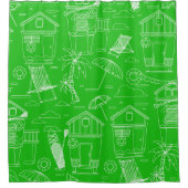 Bij de kajuitkathallen in Beach Douchegordijn (Voorkant)