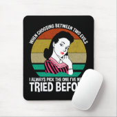 Bij de keuze tussen twee kwaden muismat (Met muis)