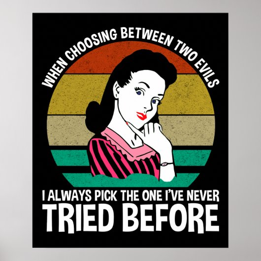 Bij de keuze tussen twee kwaden poster (Voorkant)